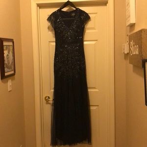 Adrianna Papell gown. Size 2. Midnight blue color.